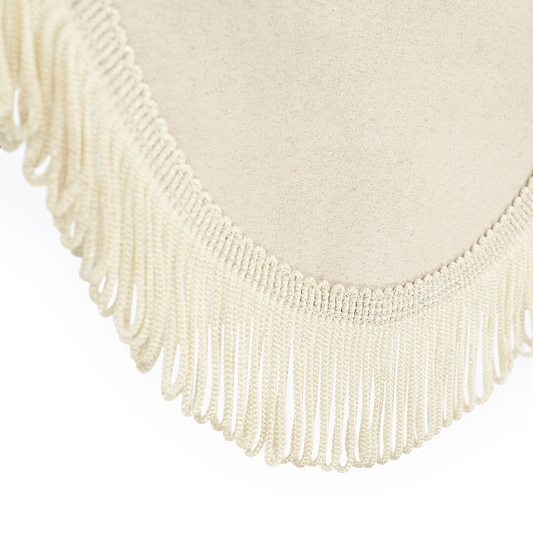 Set di tende Alcantara-Look Set di tende laterali con cinghie di sospensione e fascia per parabrezza con frange 90x225 cm