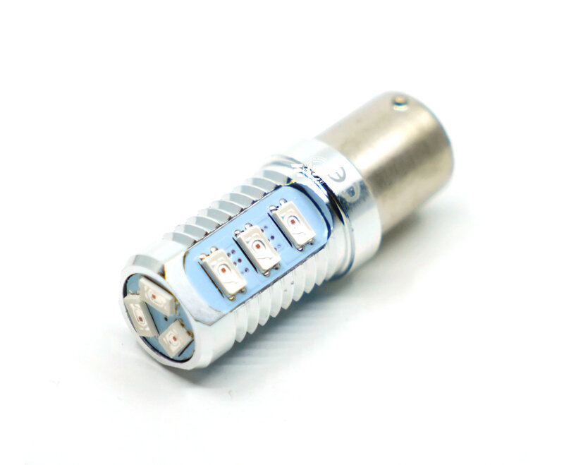 Ledson Led Lamp Oranje Ba15s P21w 12smd 10-40v