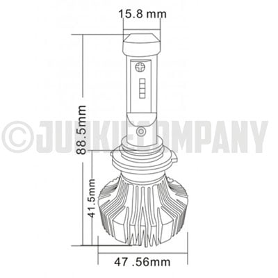 LED-Beleuchtungsset 9-32V 4500 Lumen 6000K 70W Canbus Philips Luxeon Chip ZES EMC Geschützt
