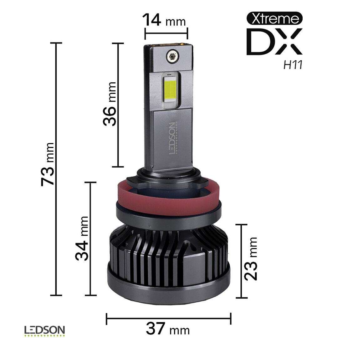 Ledson Xtreme DX Lampe de Camion LED H11