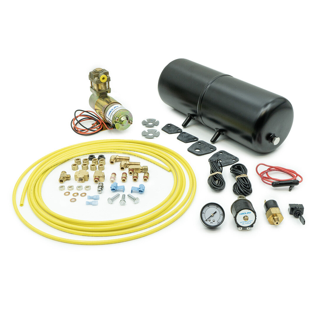 Kit de compresseur Hadley 12V avec réservoir d'air et ensemble de montage