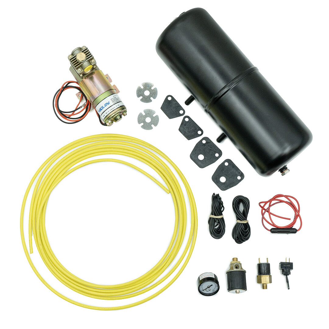 Kit de compresseur Hadley 12V avec réservoir d'air et ensemble de montage