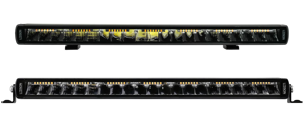 Barre LED Ledson Phoenix+ 20" Multifonctionnelle Avec Fonction Stroboscopique Orange Et Feux de Position Blanc Xénon Ou Orange