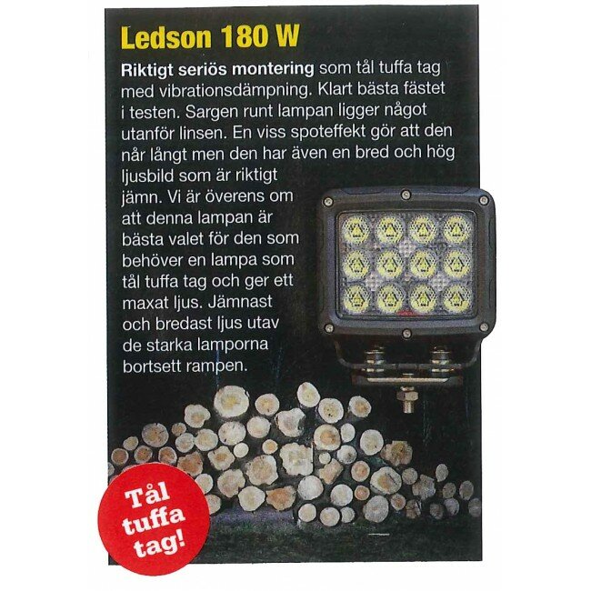 Ledson Proteus Heavy Duty Work Lamp 36x5W Osram LED 12000 Lumen 90° Light Dispersion