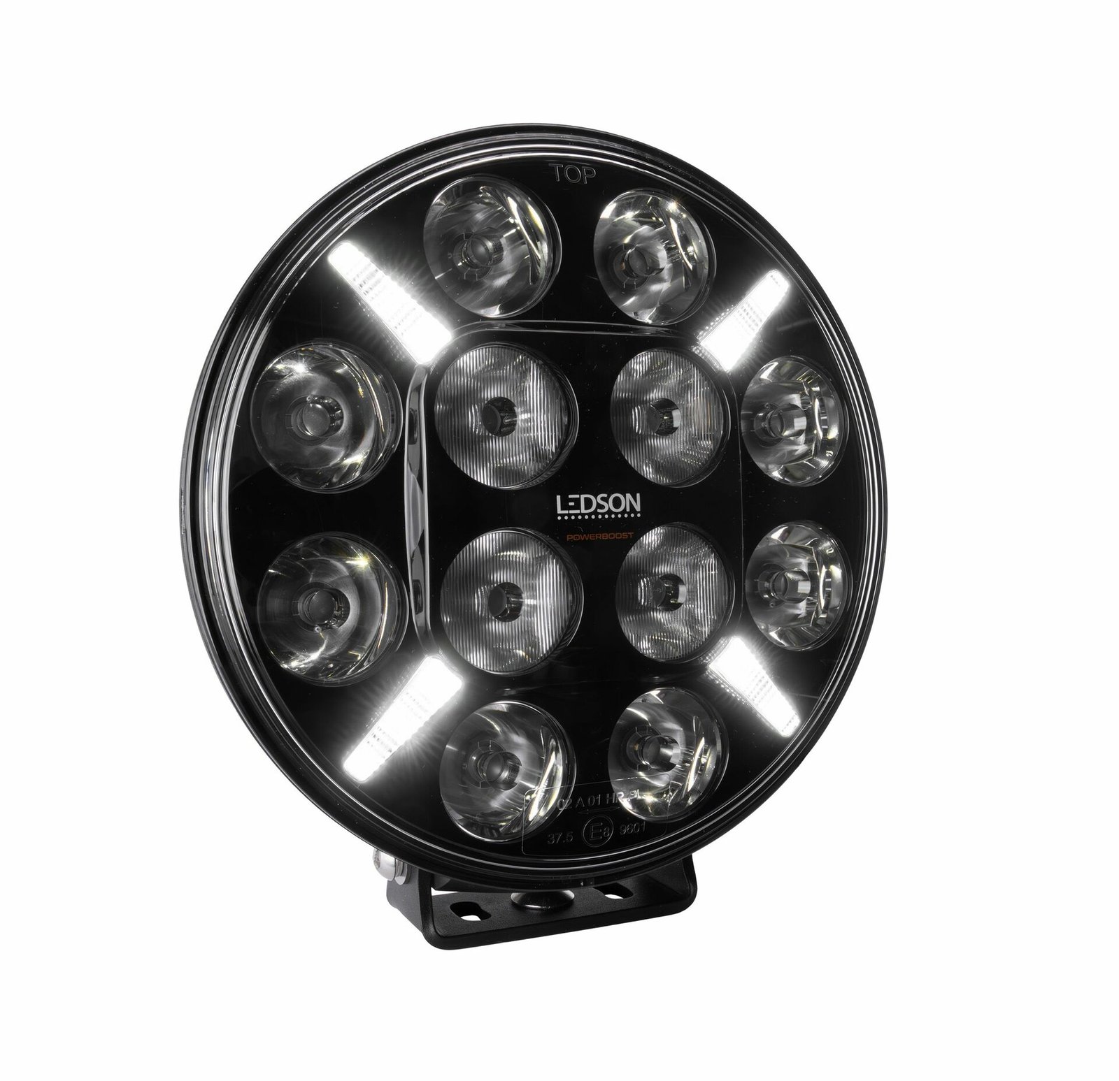 Ledson Projecteur 7 Pouces Noir Avec Feu de Position Homologué E Système Optique TIR Garantie 24 Mois