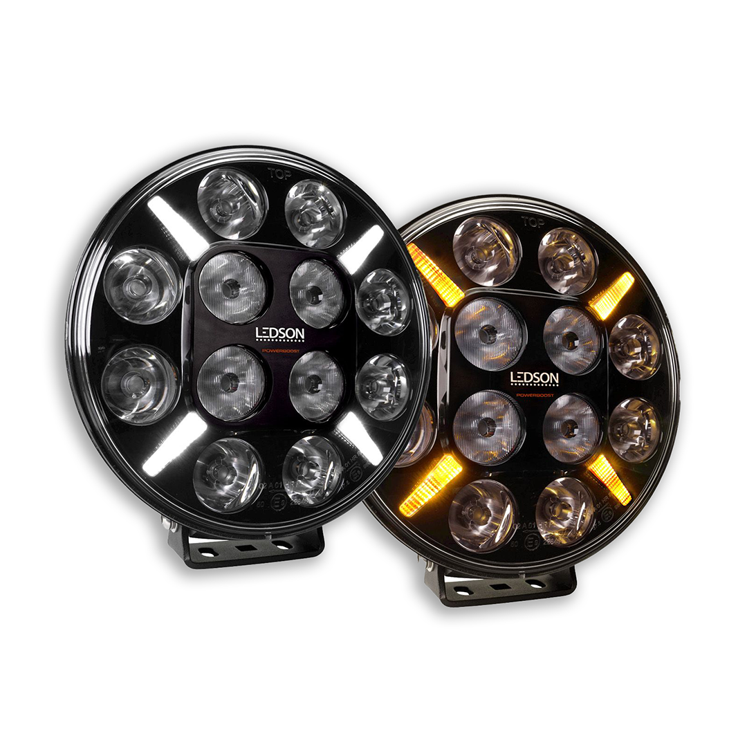 Ledson Projecteur 7 Pouces Noir Avec Feu de Position Homologué E Système Optique TIR Garantie 24 Mois