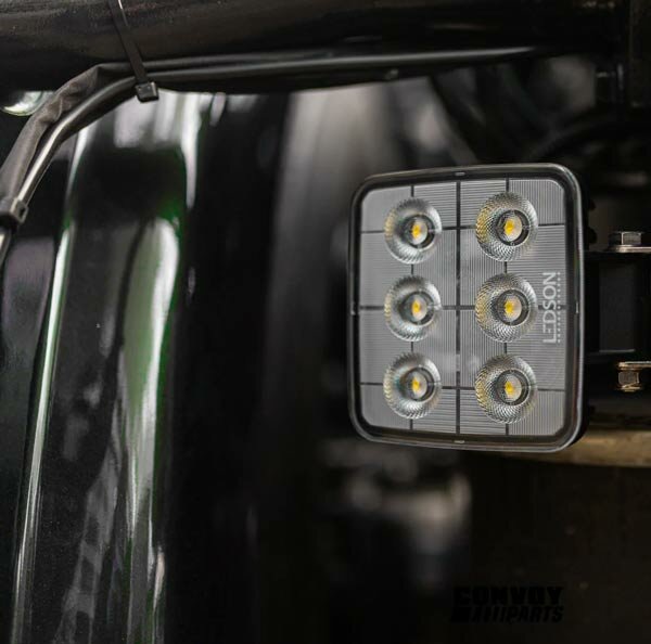Lampe de travail LED CISPR25 4200 Lumen IP68 IP69K 107x100x48mm
