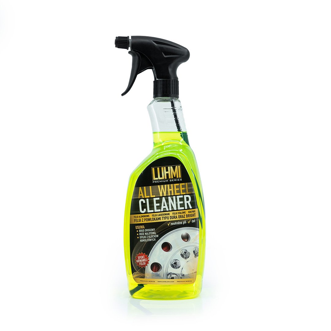 LUHMI Ensemble pour l'entretien des roues avec kit de polissage en 1 étape, nettoyant pour roues et brosse pour jantes