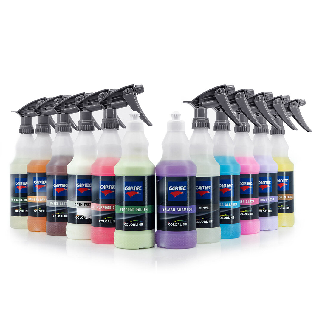 CARTEC Pack de Démarrage Colorline 12 Produits Avec Système de Montage Mural