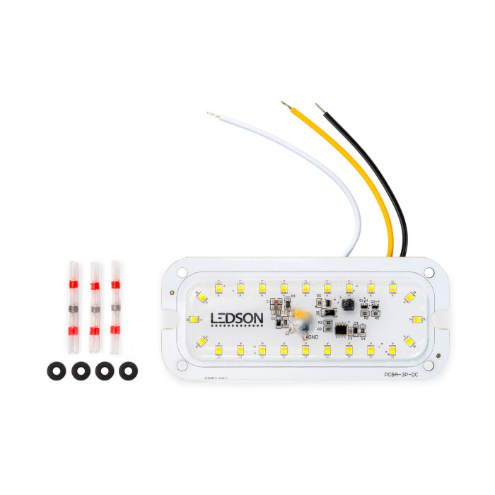 Conversion LED Ledson Talmu DRL Feux de Brouillard 24V IP67 Carte de Circuit Lumière Blanche Orange