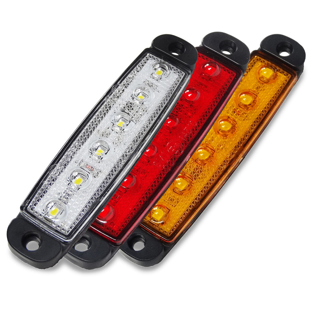 Ledson Luce di Posizione Ultra Sottile Omologata ECE 12-24V Rosso