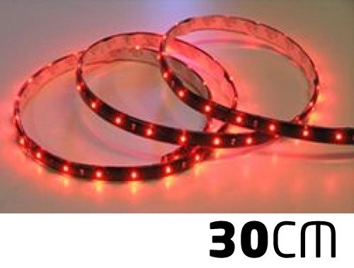 TRCUKJUNKIE Striscia LED Rossa 90cm 24V 45 Diodi Super Flessibile Resistente agli Spruzzi