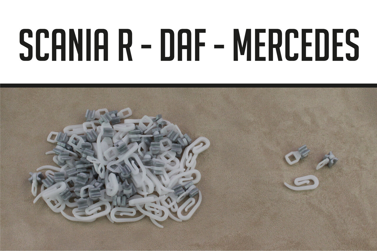 Scania R DAF MB 50 Crochets 50 Glisseurs