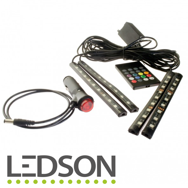 Éclairage intérieur LEDSON contrôlé par la musique 24V via allume-cigare