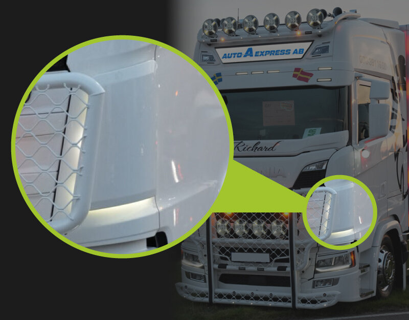 Ledson Éclairage Ensemble Bouclier d'Angle 24V 6 Bandes