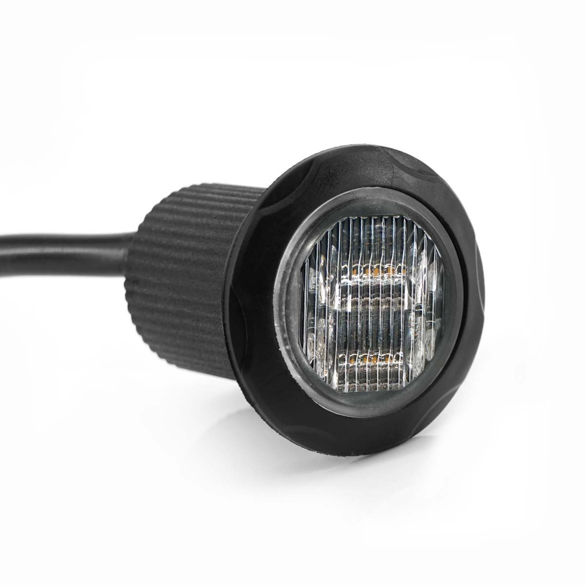 Lampe de poche LED escamotable intégrée Ø36 MM homologuée R65 14 motifs de flash