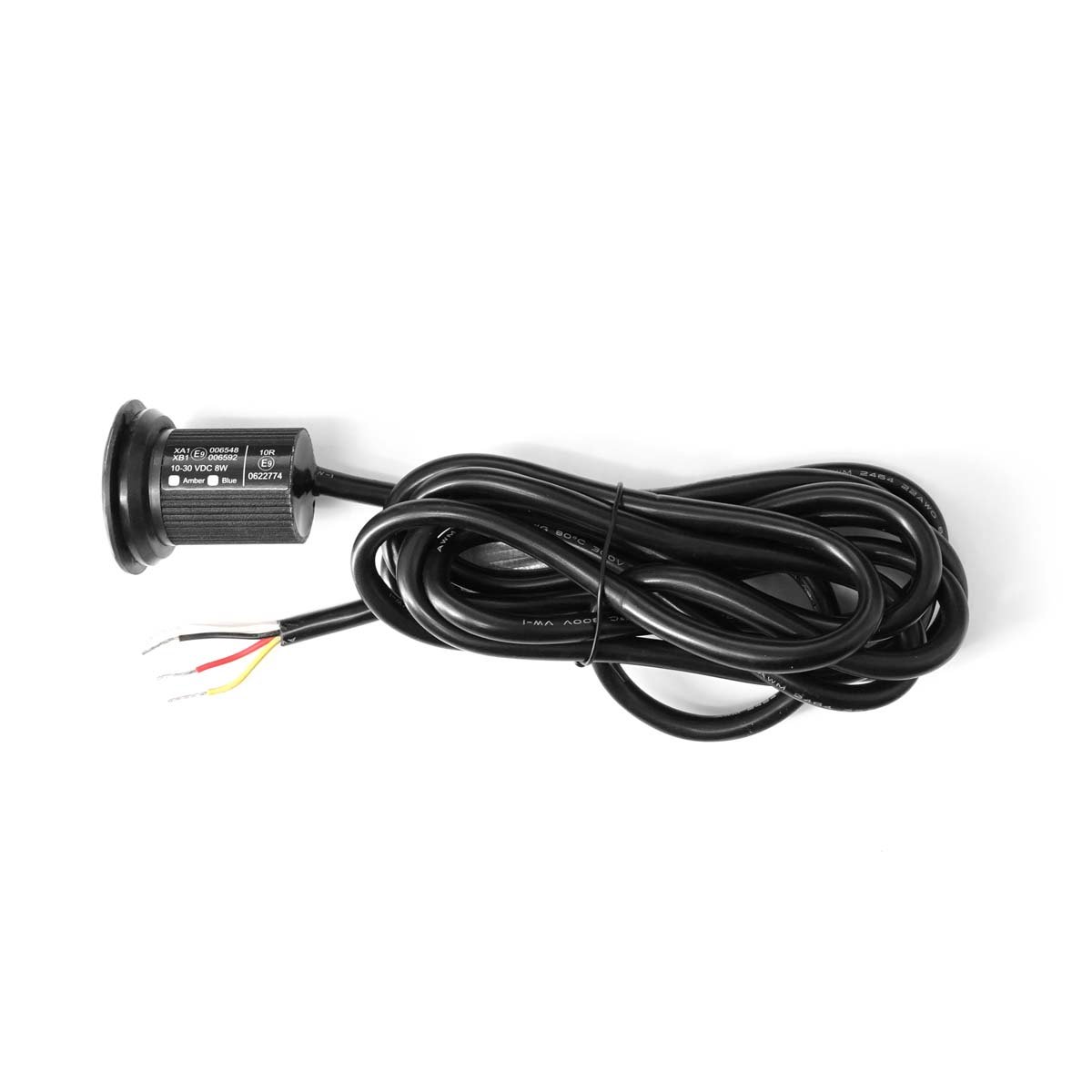 Lampe de poche LED escamotable intégrée Ø36 MM homologuée R65 14 motifs de flash