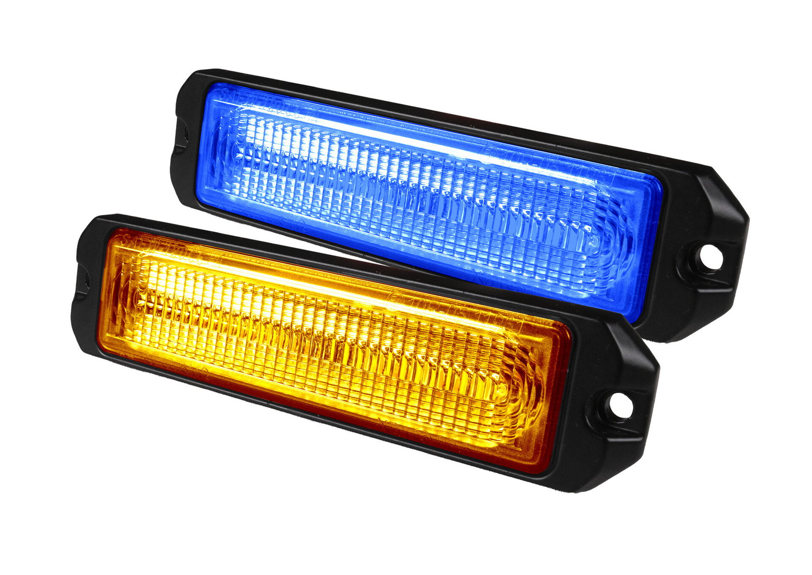 Astro6+ Avertisseur Lumineux Orange Bleu 21 Modèles de Flash 12-24 Volt IP67 119x29x8 mm