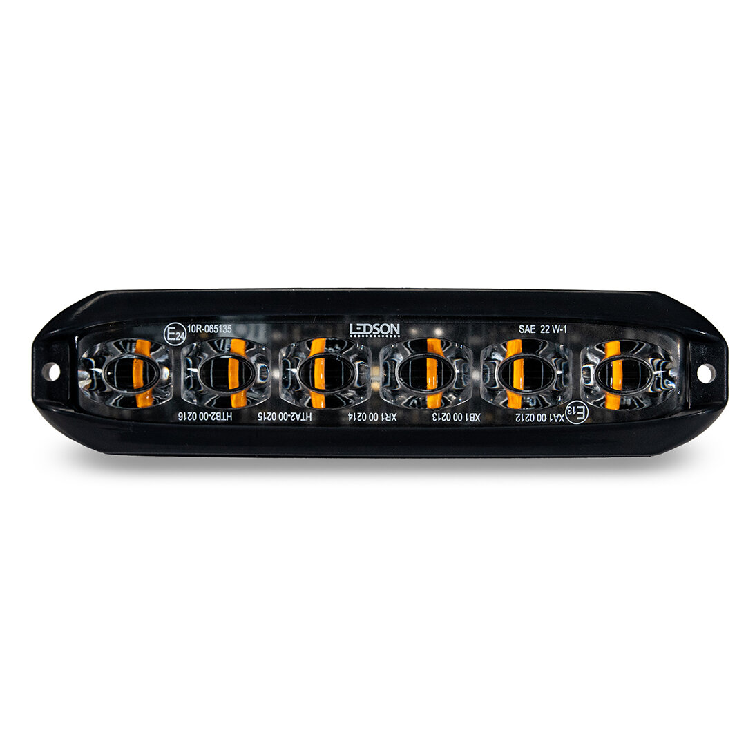 Ledson Nexus Luce di Avvertimento Flessibile 100x23x10mm 6x3W IP69K ECE R65 R10 19 Modelli di Lampeggio