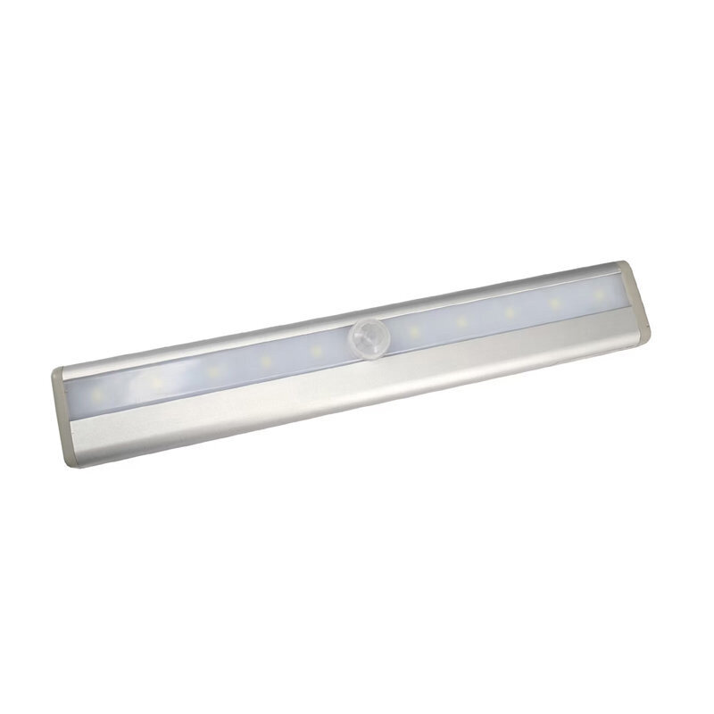 Illuminazione Interna Sensore di Movimento Luce Bianca Calda 4xAAA Batterie 187x30x15mm
