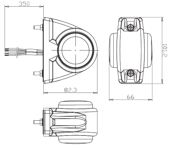 6521005 Multivolt 12-24 Volt 193x166x66mm