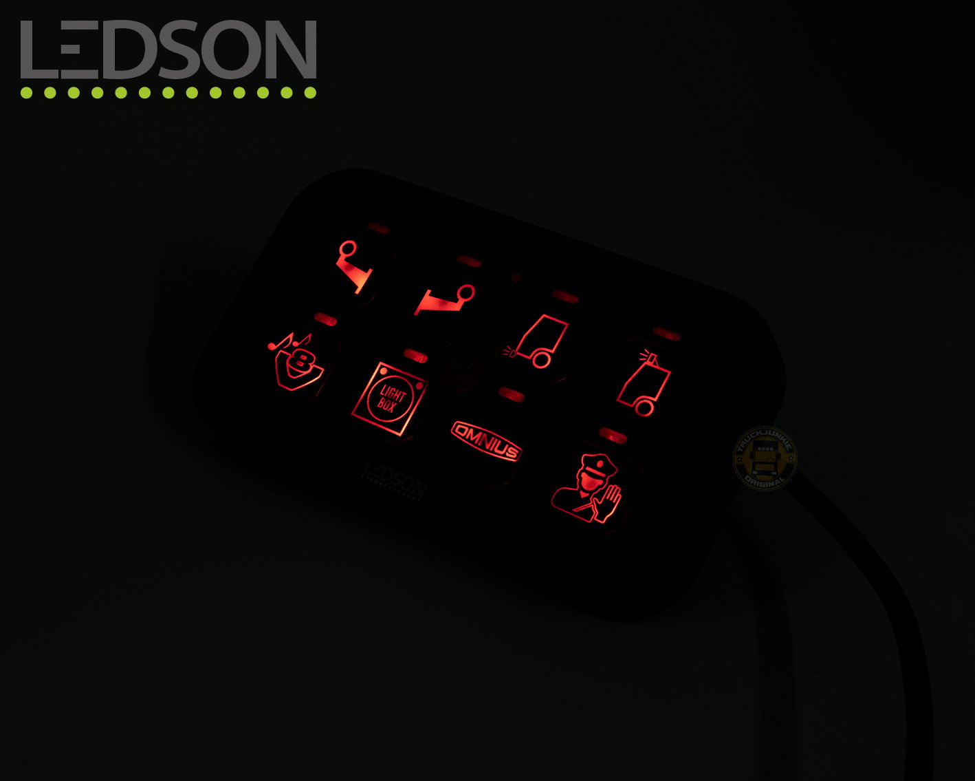 Ledson Commander Gen2 Relais-Steuerpanel, 8 Ausgänge, Bluetooth-/App-Steuerung/RGB