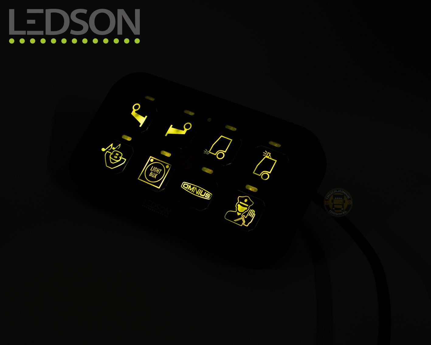 Ledson Commander Gen2 Relais-Steuerpanel, 8 Ausgänge, Bluetooth-/App-Steuerung/RGB