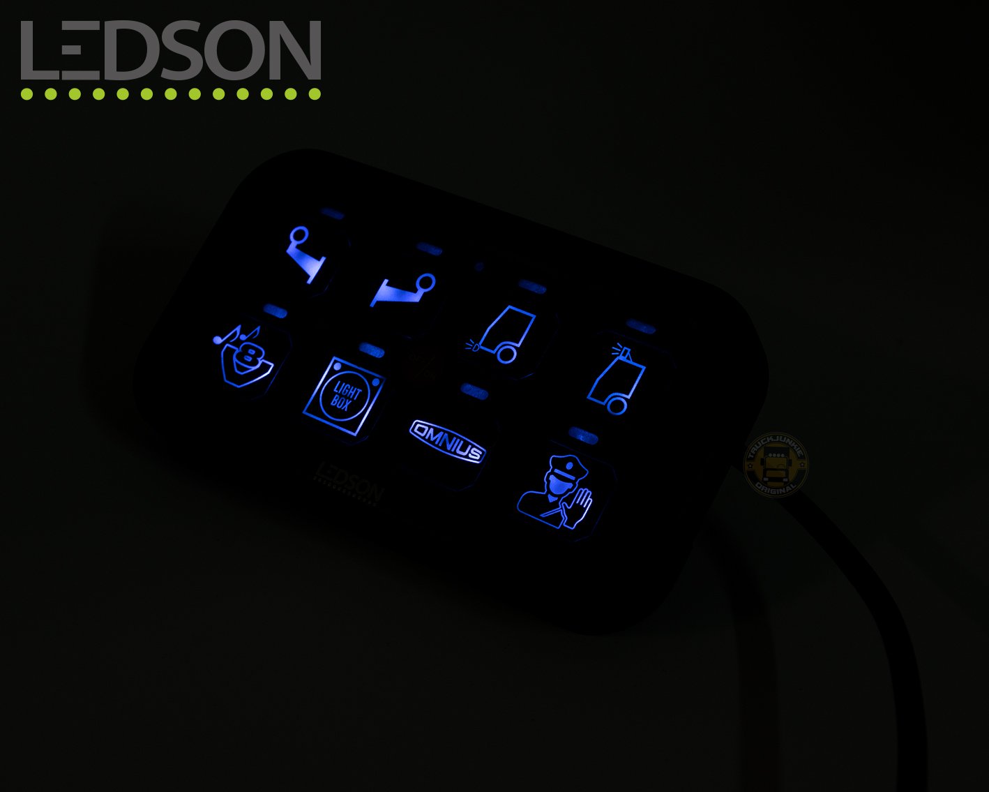 Ledson Commander Gen2 Relais-Steuerpanel, 8 Ausgänge, Bluetooth-/App-Steuerung/RGB
