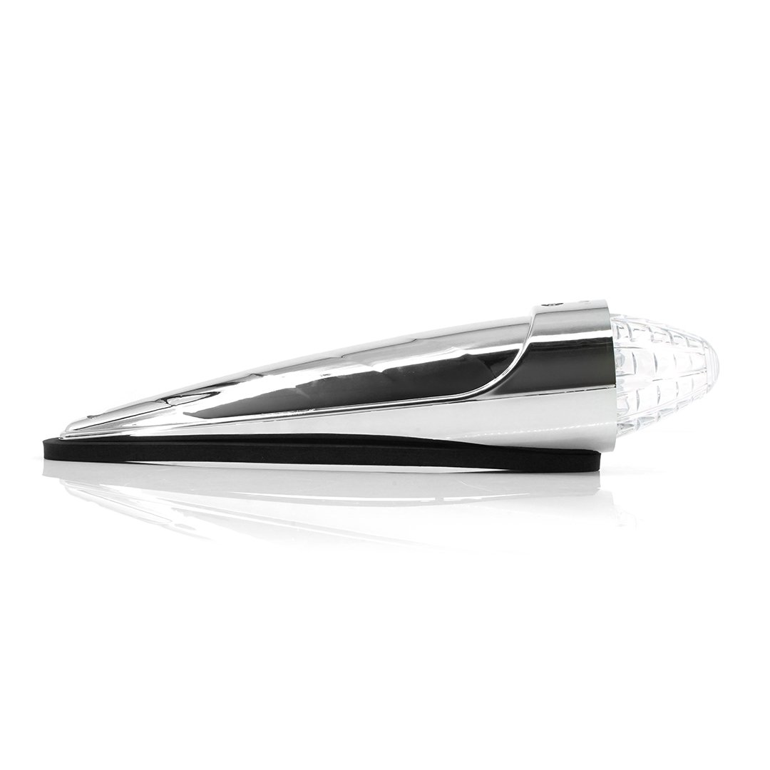Lampe Torpille 24V Verre Clair LEDs Blanches Avec Vis Et Plaque