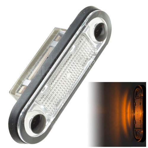 Hella LED Oranje Sidemarker Diode 12-30V E-Mark 79x23x19mm
