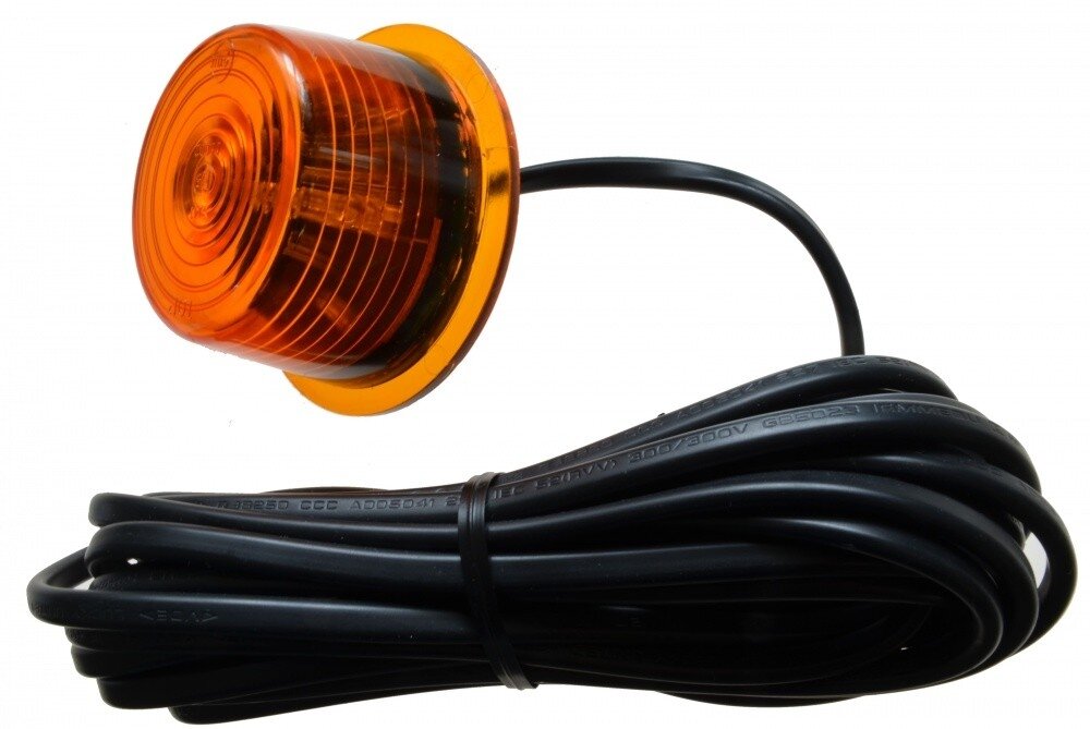 Diode E5 Orange 24V 5 Pièces 62mm Diamètre 35mm Hauteur 5m Longueur de Câble