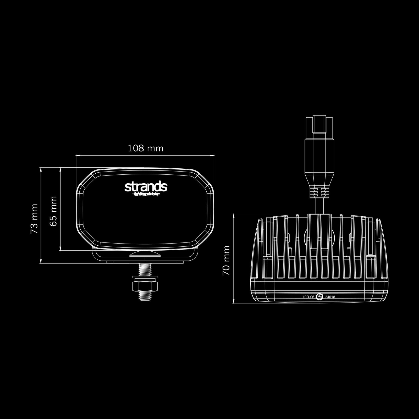 Lampe de travail STRANDS FOR9T Anti-éblouissement 31W