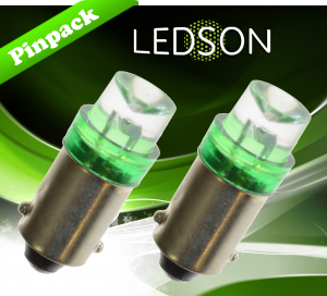Ampoules LED 24V Pour Camions T4W BA9s Couleur Blanc Vert