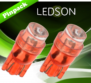 Lampes LED Camions 24V W5W W21X95d 3W Rouge