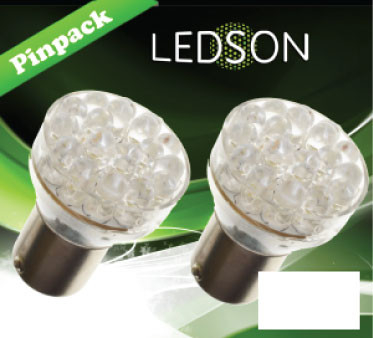 Ledson Ampoule LED P21/5W BA15s Blanc Xénon