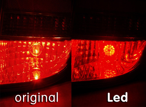 Ledson Lampadina LED P21W BA15s 24V Rossa