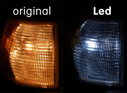 Ampoules LED 24V Pour Camions Look Xénon BA15s 5 Diodes Par Paire Fournies
