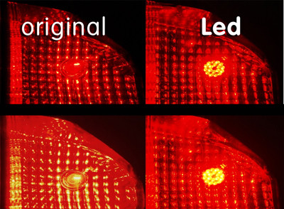 Ledson LED-Lampe P21/5W BAY15d 24V Rot