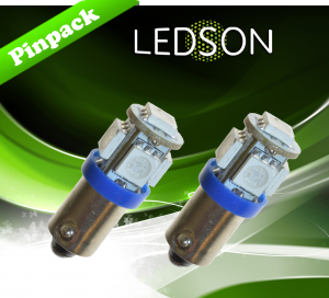 Lampe LED 24V pour camions avec 5 diodes SMD haute puissance couleur bleue