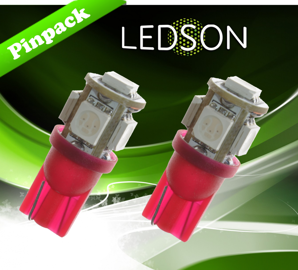 Lampade a LED Camion 24V W5W W21X95D 5050 SMD Rosso