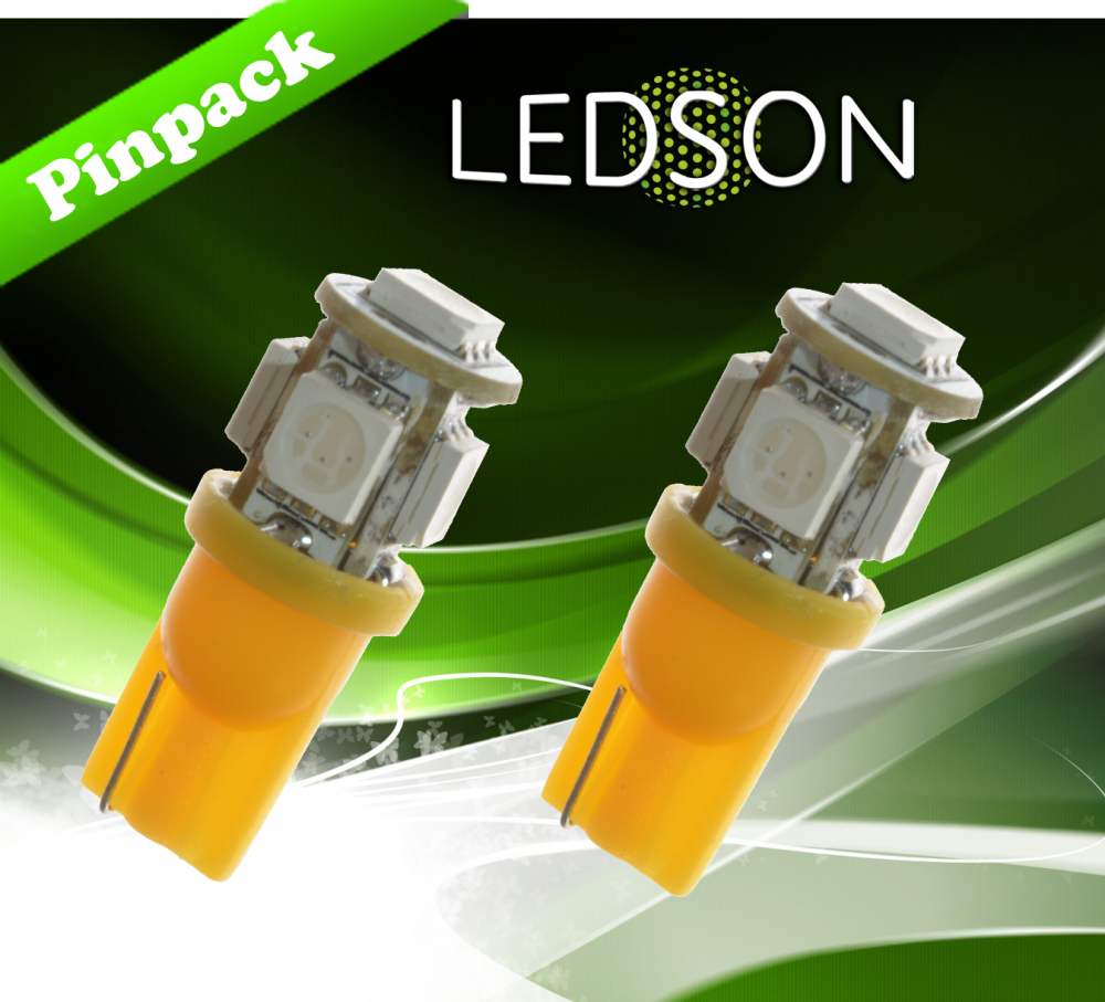 Lampade a LED Camion 24V W5W W21X95D 5050 SMD Giallo Arancione