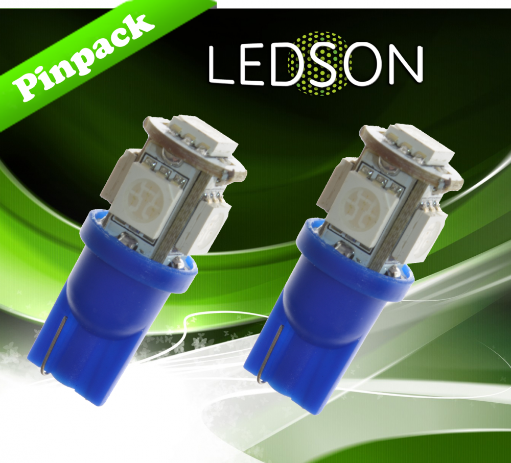 Lampade a LED Camion 24V W5W W21X95d 5050 SMD Blu