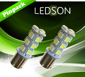 Éclairage LED Camions 24V P21W BA15s 18 Diodes 5050 SMD 20W 320 Degrés