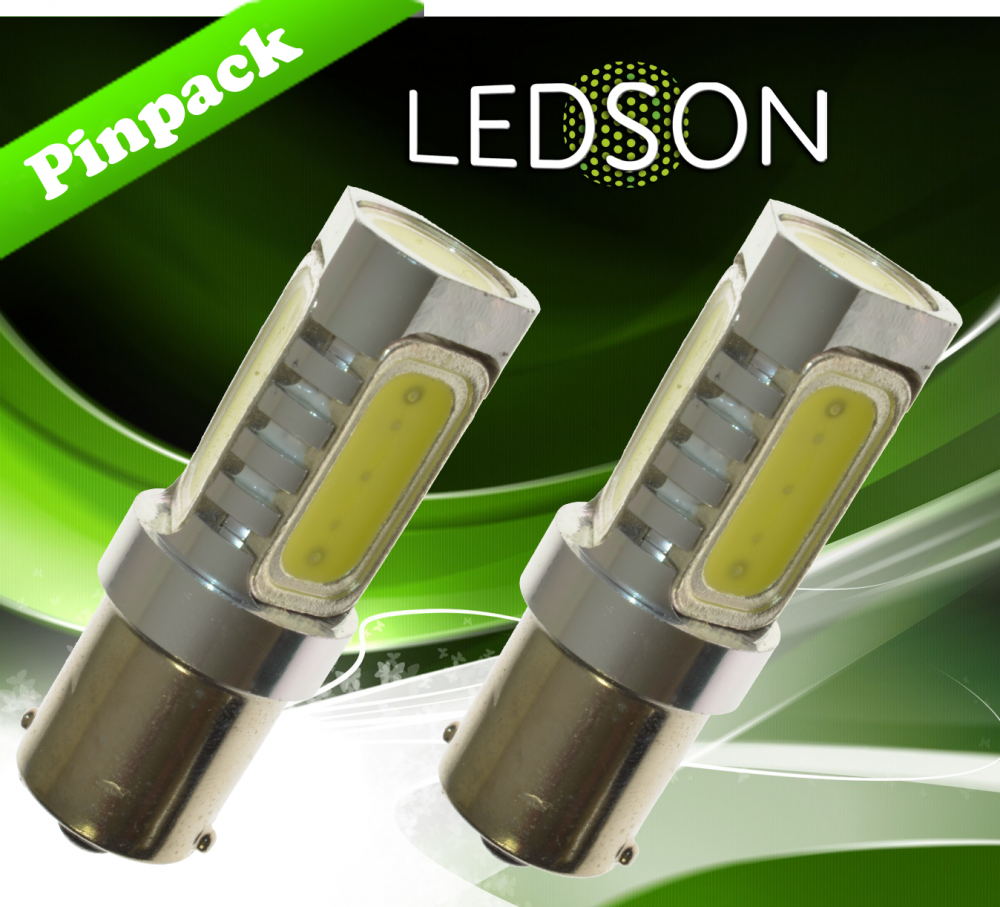 Ledson Lampadina LED P21W BA15s 24V Bianco Xenon