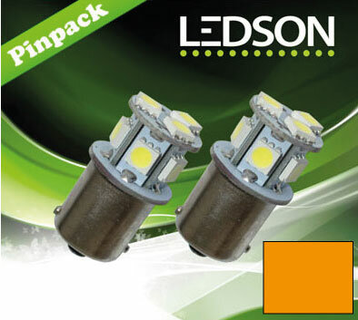 Ampoules LED 24V Pour Camions R5W BA15s 8 Pièces 5050SMD 5W 320 Degrés