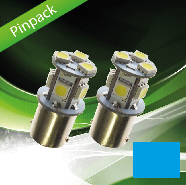 Ampoules LED 24V Pour Camions Douille BA15s 8 Diodes Par Paire Fournies