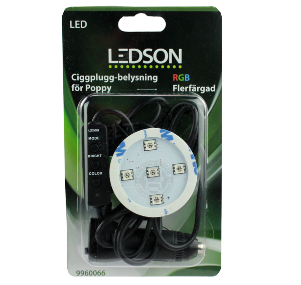 Désodorisant Ledson Poppy Led Air RGB 12-30V Prise Allume-cigare 1,5m Garantie 12 Mois