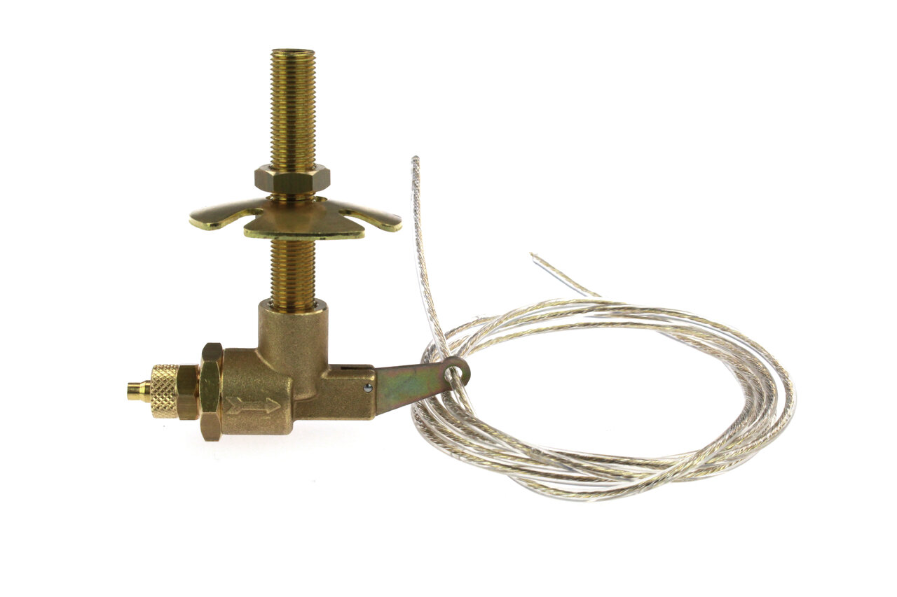 Valve de gonflage manuelle avec câble Bowden - Valve à tirer