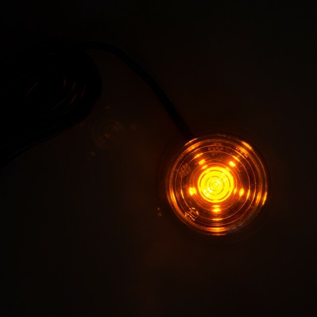 BLLOC Diode Orange 6 Stück 24V 0,96W Durchmesser 62mm Höhe 35mm Kabellänge 5m Keine E-Mark