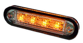 C2-98-DV-OR Diode 12-24V E-mark E4 90x25x15mm Longueur de câble 0,4m